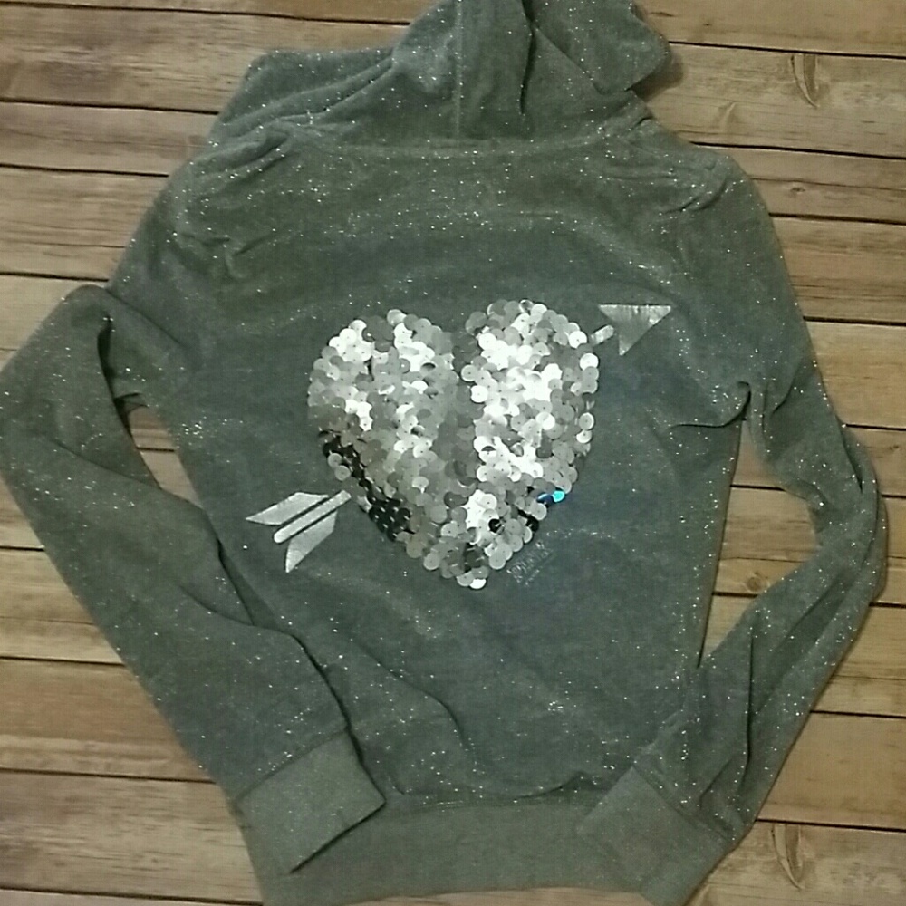 Victoria Secret Pink set sequined Heart bling